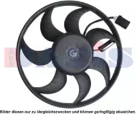 AKS Dasis 158077N - Fan, radiator autospares.lv