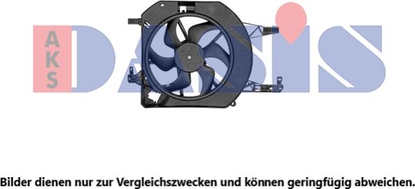 AKS Dasis 158142N - Fan, radiator autospares.lv