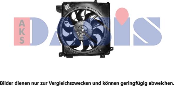 AKS Dasis 158137N - Fan, radiator autospares.lv