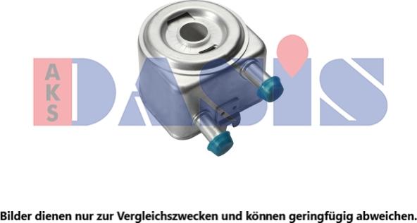 AKS Dasis 166002N - Oil Cooler, engine oil autospares.lv
