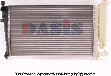 AKS Dasis 160600N - Radiator, engine cooling autospares.lv