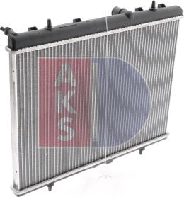 AKS Dasis 160099N - Radiator, engine cooling autospares.lv