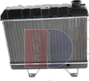 AKS Dasis 160047N - Radiator, engine cooling autospares.lv