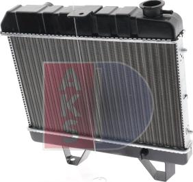 AKS Dasis 160047N - Radiator, engine cooling autospares.lv