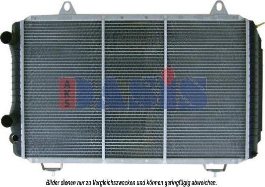 AKS Dasis 160003N - Radiator, engine cooling autospares.lv