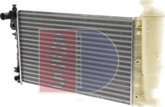 AKS Dasis 160007N - Radiator, engine cooling autospares.lv