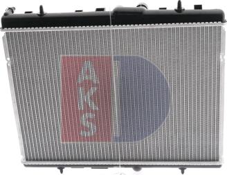 AKS Dasis 160108N - Radiator, engine cooling autospares.lv