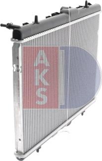 AKS Dasis 160108N - Radiator, engine cooling autospares.lv