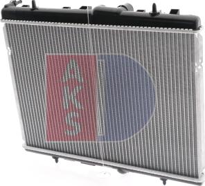 AKS Dasis 160108N - Radiator, engine cooling autospares.lv