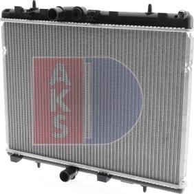 AKS Dasis 160108N - Radiator, engine cooling autospares.lv