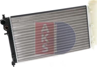 AKS Dasis 160370N - Radiator, engine cooling autospares.lv