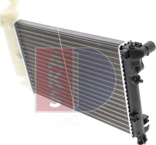 AKS Dasis 160370N - Radiator, engine cooling autospares.lv