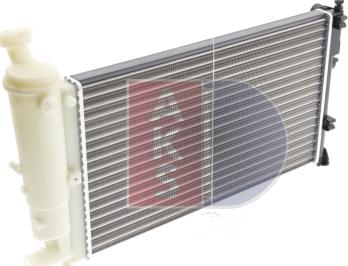 AKS Dasis 160370N - Radiator, engine cooling autospares.lv