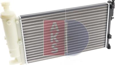 AKS Dasis 160370N - Radiator, engine cooling autospares.lv