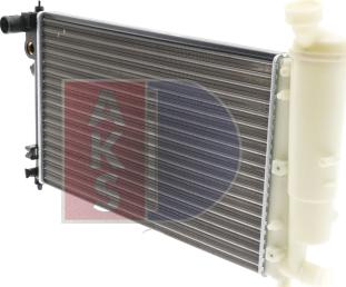 AKS Dasis 160370N - Radiator, engine cooling autospares.lv