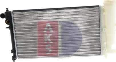 AKS Dasis 160370N - Radiator, engine cooling autospares.lv