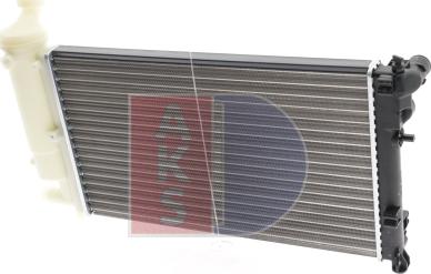 AKS Dasis 160370N - Radiator, engine cooling autospares.lv