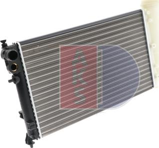 AKS Dasis 160370N - Radiator, engine cooling autospares.lv