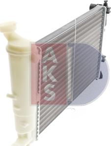 AKS Dasis 160370N - Radiator, engine cooling autospares.lv