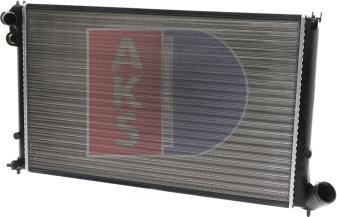 AKS Dasis 160290N - Radiator, engine cooling autospares.lv