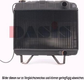 AKS Dasis 160250N - Radiator, engine cooling autospares.lv