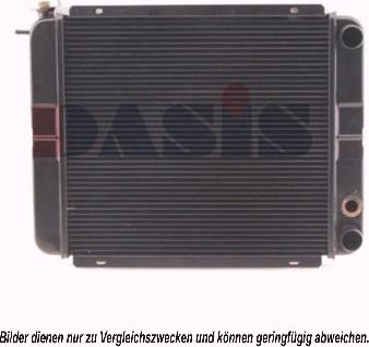 AKS Dasis 160760N - Radiator, engine cooling autospares.lv