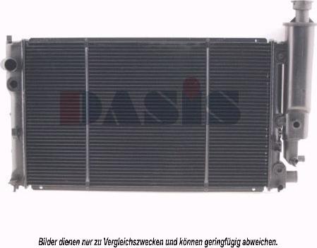 AKS Dasis 160710N - Radiator, engine cooling autospares.lv