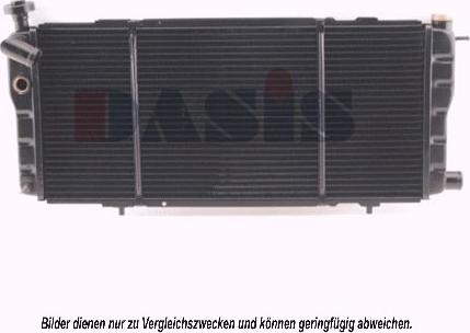 AKS Dasis 161360N - Radiator, engine cooling autospares.lv