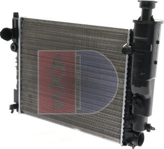 AKS Dasis 161260N - Radiator, engine cooling autospares.lv