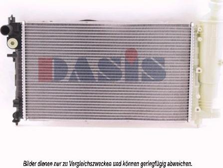 AKS Dasis 161200N - Radiator, engine cooling autospares.lv