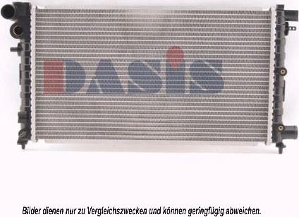 AKS Dasis 161230N - Radiator, engine cooling autospares.lv