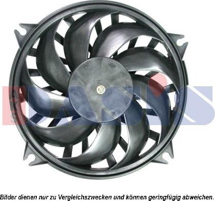 AKS Dasis 168040N - Fan, radiator autospares.lv