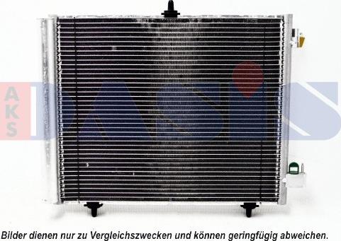 AKS Dasis 162009N - Condenser, air conditioning autospares.lv