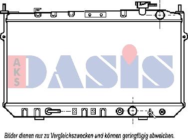 AKS Dasis 100430N - Radiator, engine cooling autospares.lv