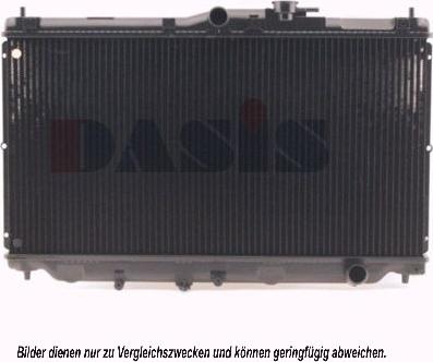 AKS Dasis 100590N - Radiator, engine cooling autospares.lv