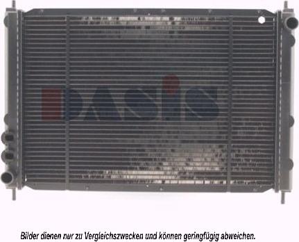 AKS Dasis 100640N - Radiator, engine cooling autospares.lv