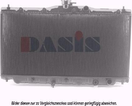 AKS Dasis 100600N - Radiator, engine cooling autospares.lv