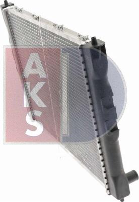 AKS Dasis 100680N - Radiator, engine cooling autospares.lv