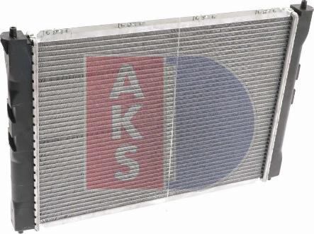 AKS Dasis 100680N - Radiator, engine cooling autospares.lv