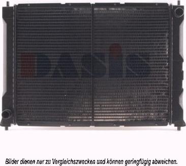 AKS Dasis 100680N - Radiator, engine cooling autospares.lv