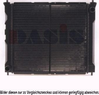 AKS Dasis 100670N - Radiator, engine cooling autospares.lv