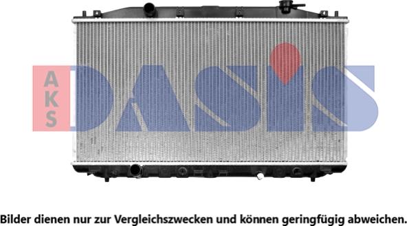 AKS Dasis 100091N - Radiator, engine cooling autospares.lv