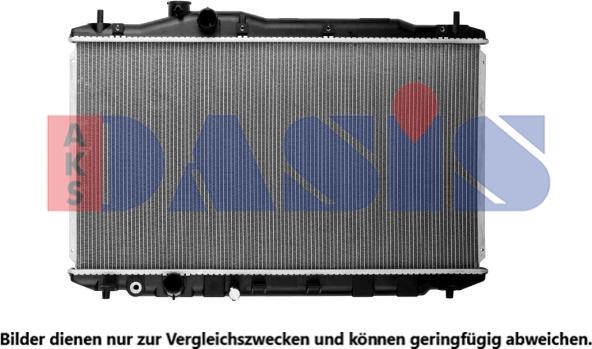 AKS Dasis 100092N - Radiator, engine cooling autospares.lv