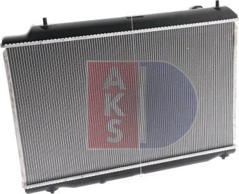 AKS Dasis 100064N - Radiator, engine cooling autospares.lv