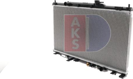 AKS Dasis 100005N - Radiator, engine cooling autospares.lv