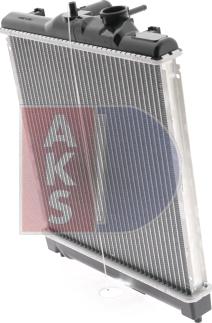 AKS Dasis 100014N - Radiator, engine cooling autospares.lv