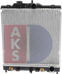 AKS Dasis 100015N - Radiator, engine cooling autospares.lv