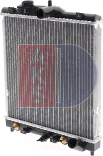 AKS Dasis 100016N - Radiator, engine cooling autospares.lv