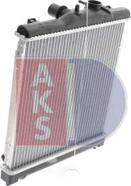 AKS Dasis 100017N - Radiator, engine cooling autospares.lv