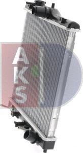 AKS Dasis 100017N - Radiator, engine cooling autospares.lv